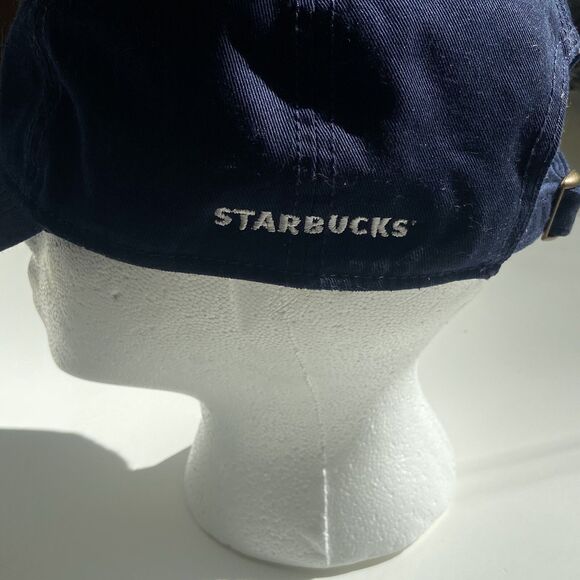 Starbucks Next Leaders Hat Baseball Cap Navy Blue Embroidered Unisex - Picture 5 of 5